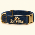 kervelia™ Heritage Denim Dog Collar