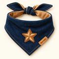 kervelia™ Western Star Denim Dog Bandana