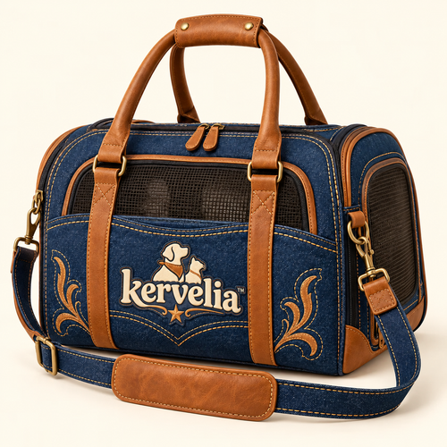 kervelia™ Denim Pet Travel Carrier
