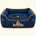 kervelia™ Plush Denim Pet Lounger