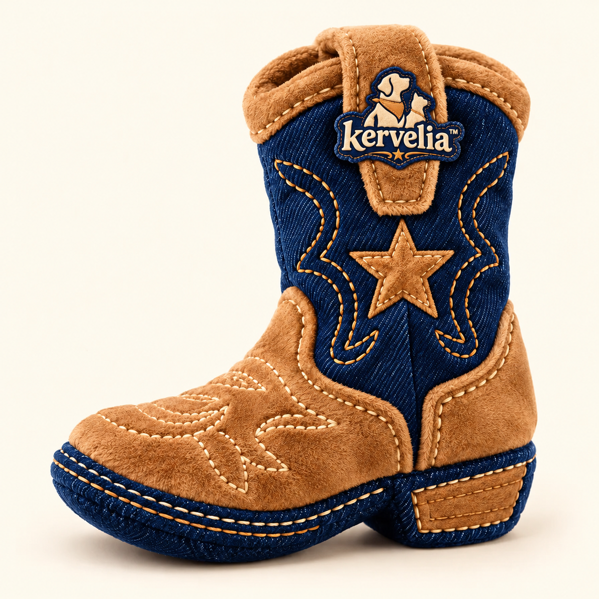 kervelia™ Western Denim Dog Boots