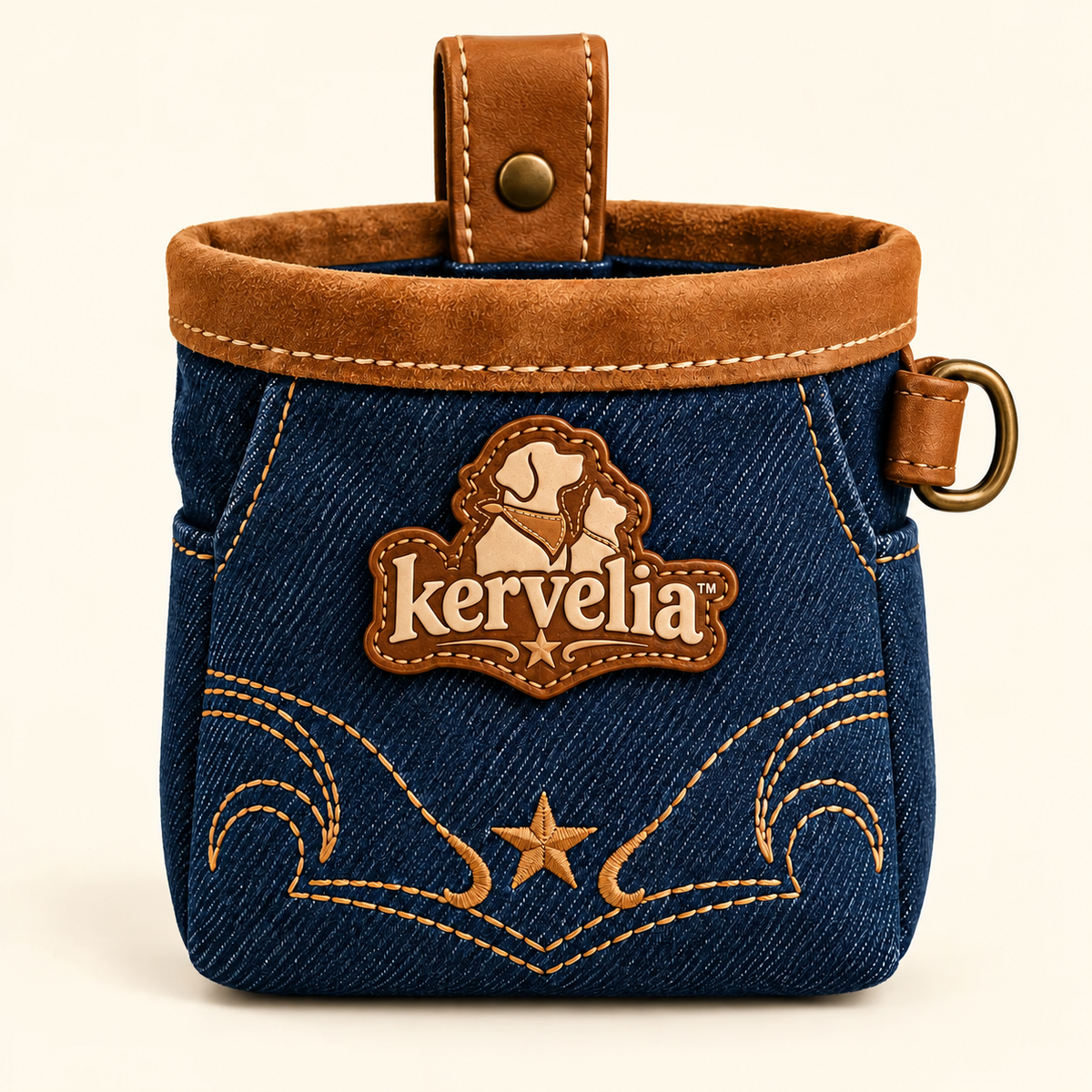 kervelia™ Denim Treat & Walk Pouch